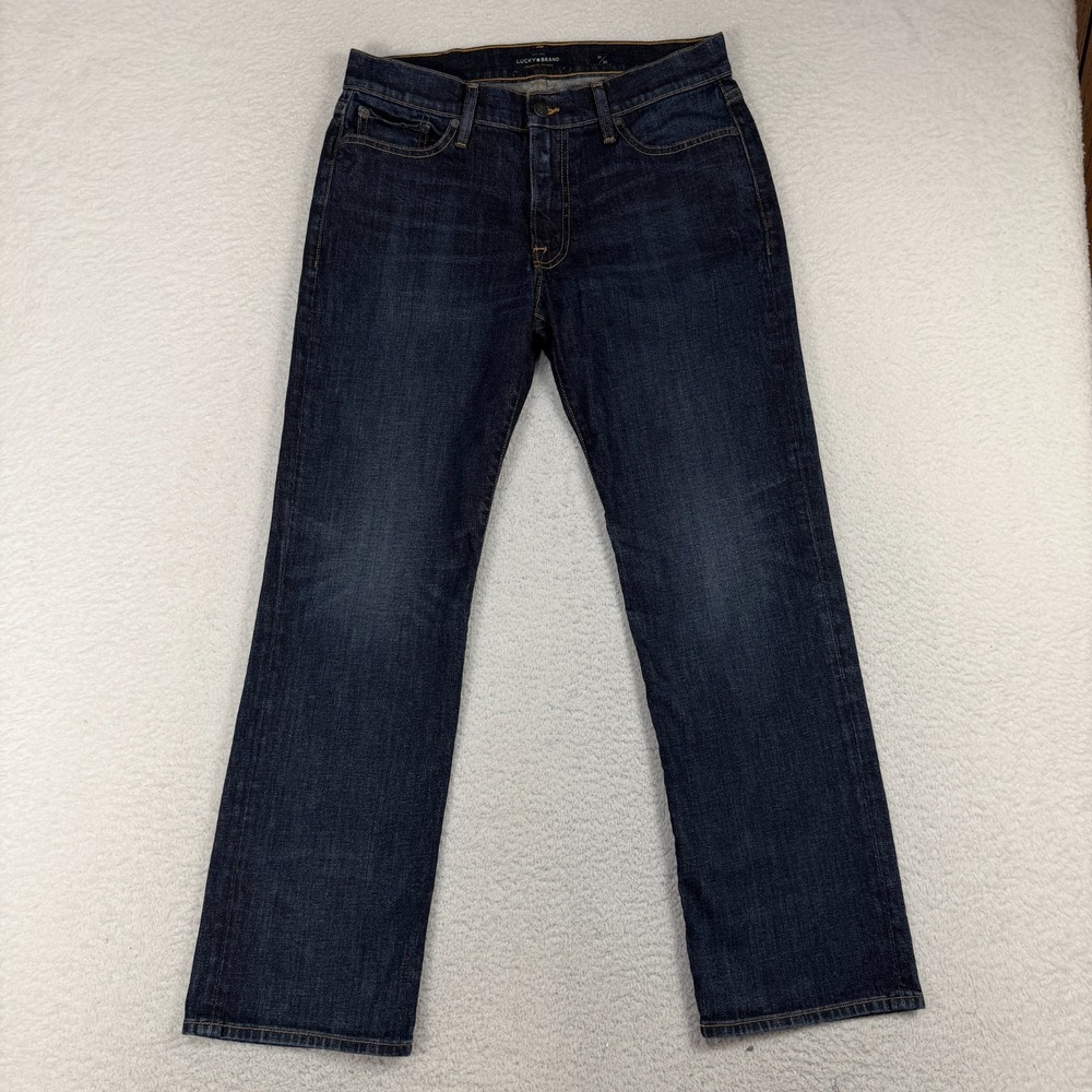 Lucky Brand 363 Vintage Straight Jeans Men's 31x30 (33x29) Dark Blue Denim EUC